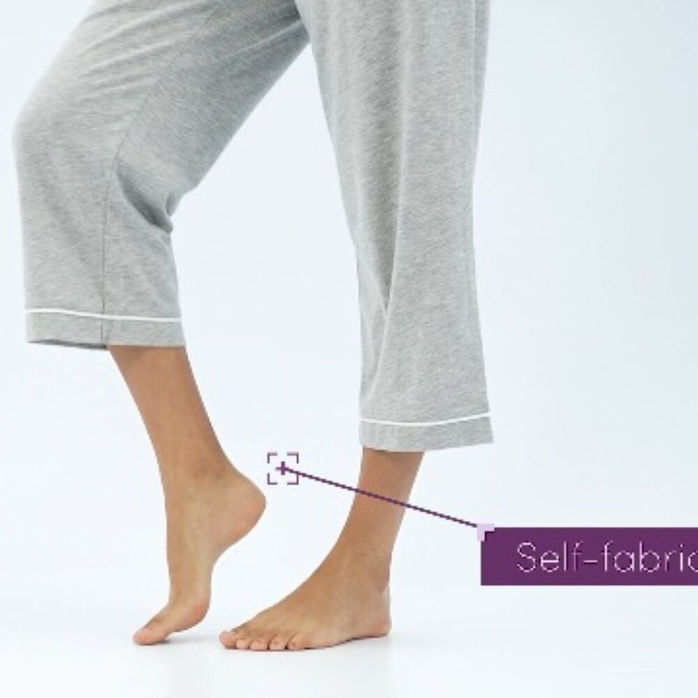 Piped Button Down Sleep Set Classic Chic Lounge W… - image 8